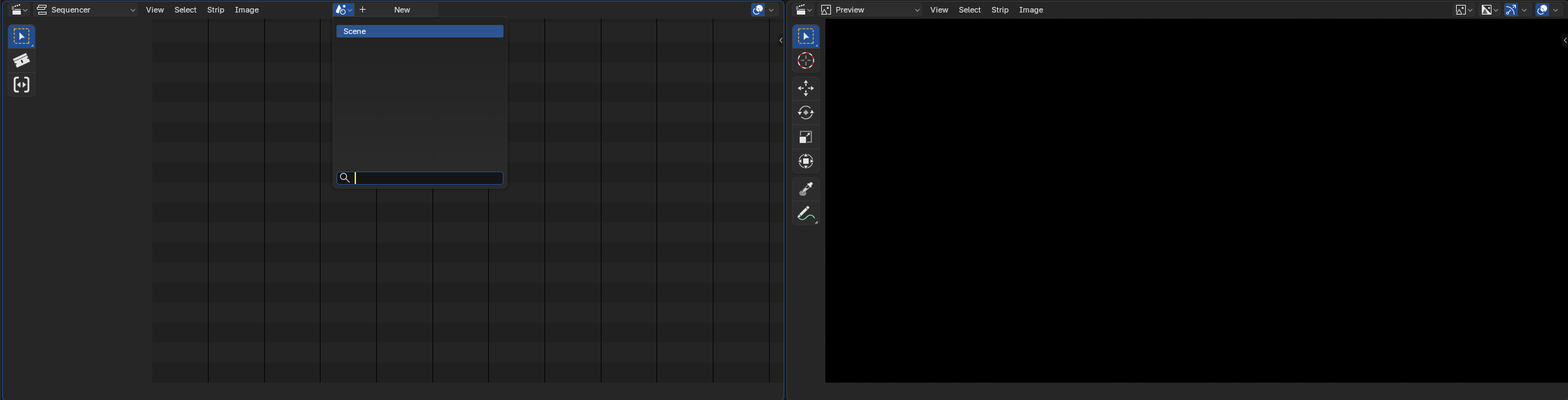 Sequencer with Scene selected